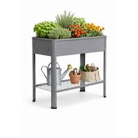 Hochbeet Vcm Hochbeet "balora Xl" - Schwarz, Modern, Metall (80/80/35cm)