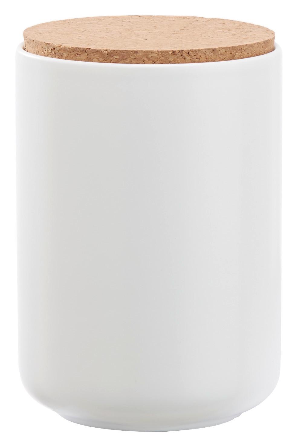 Ételtároló Doboz Svea - natúr színű/fehér, Modern, fa/kerámia (10/14,5cm) - Premium Living