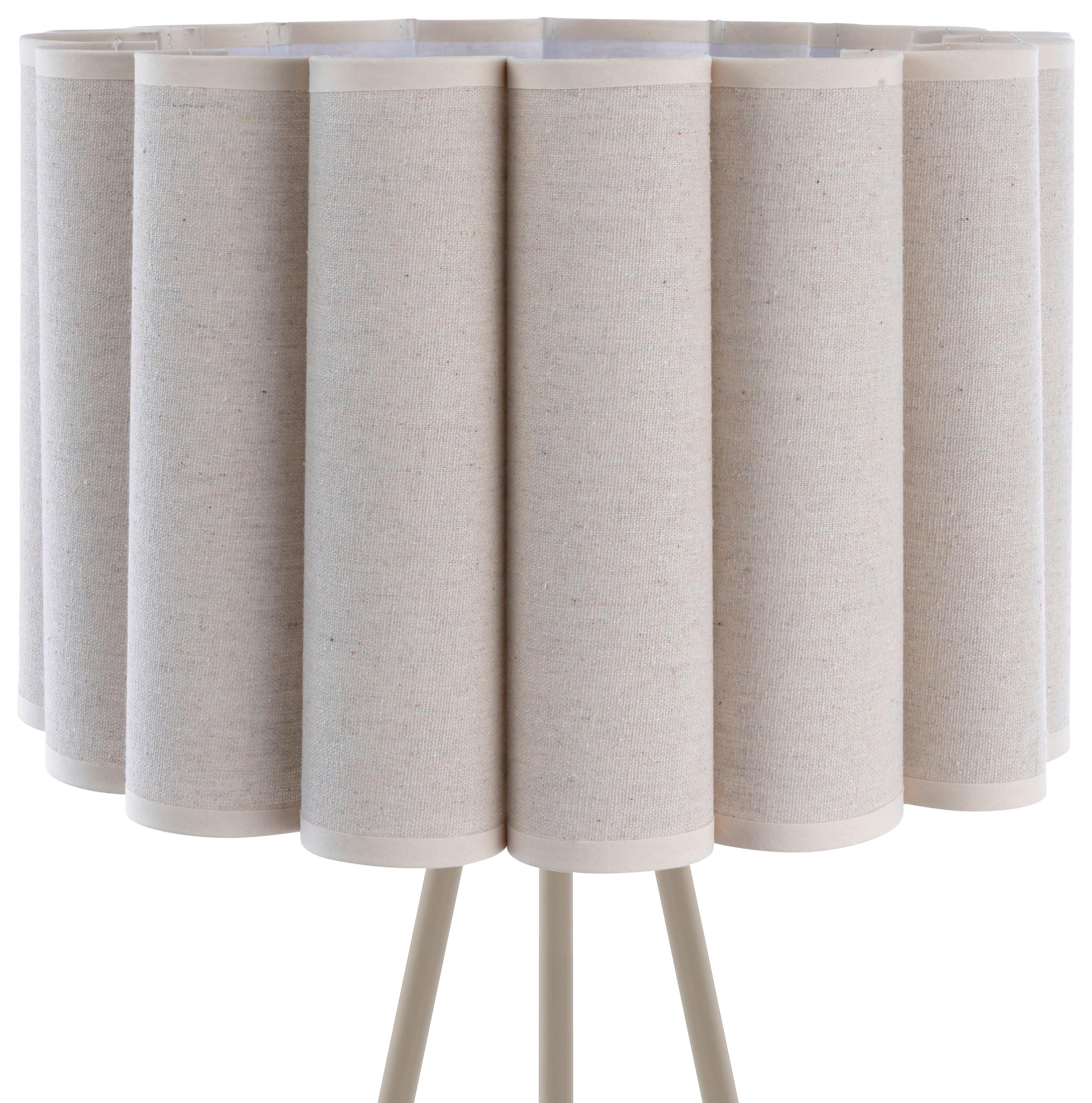 GOLVLAMPA SEJLA - beige, Modern, metall/textil (50/50/150cm) - Mömax