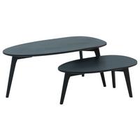 Klubska Miza Wl6.725 - črna, Design, les (100/50/42cm) - P & B