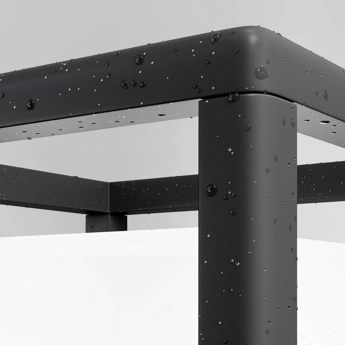 Wegeleuchte O455fl-01gf - Dunkelgrau, Design, Kunststoff/Metall (22,7/22,7/25,5cm) - MAYTONI