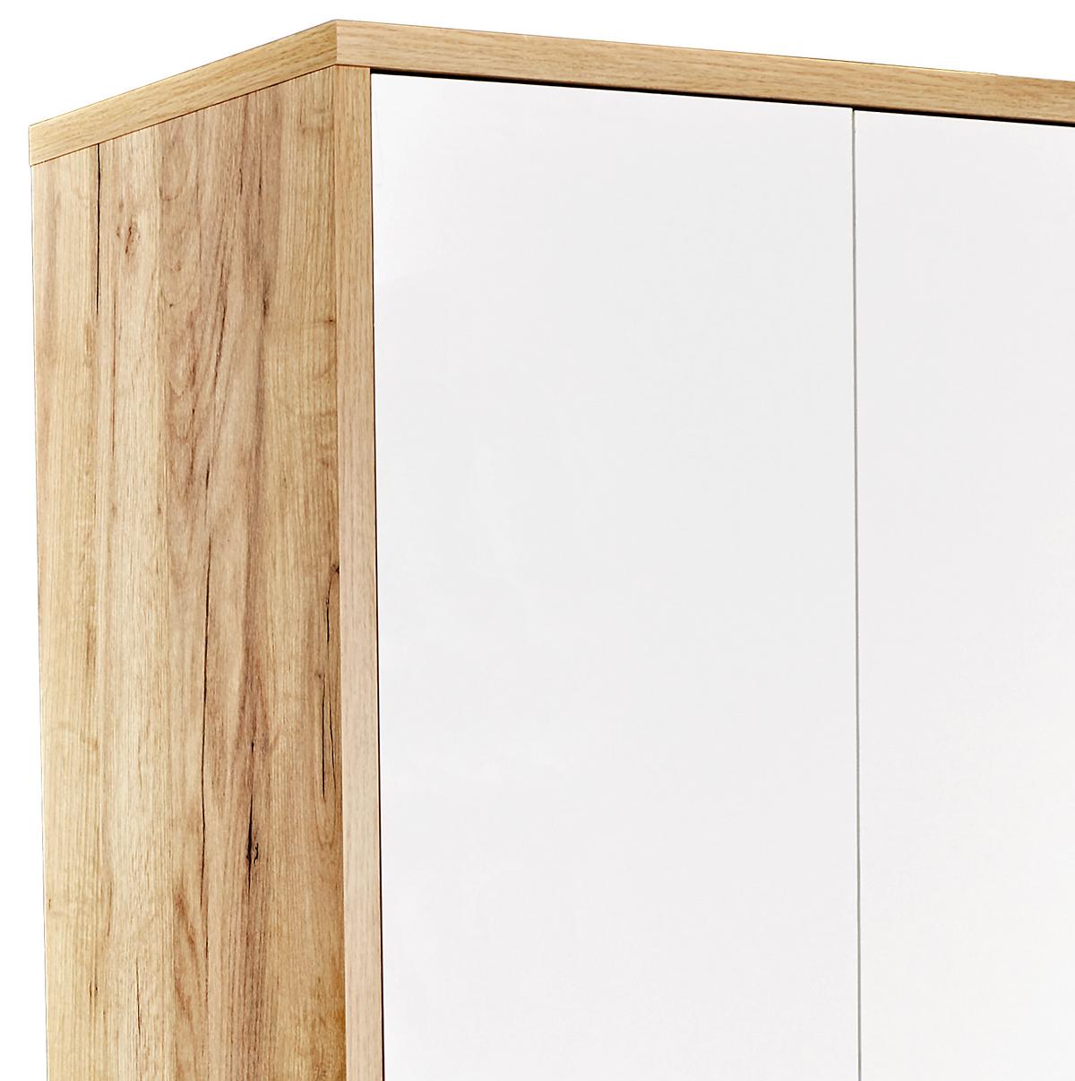Pisarniška Omara Profi, Bela, Barva Hrasta - barve hrasta/bela, Moderno, leseni material (75/185/35cm) - Mömax
