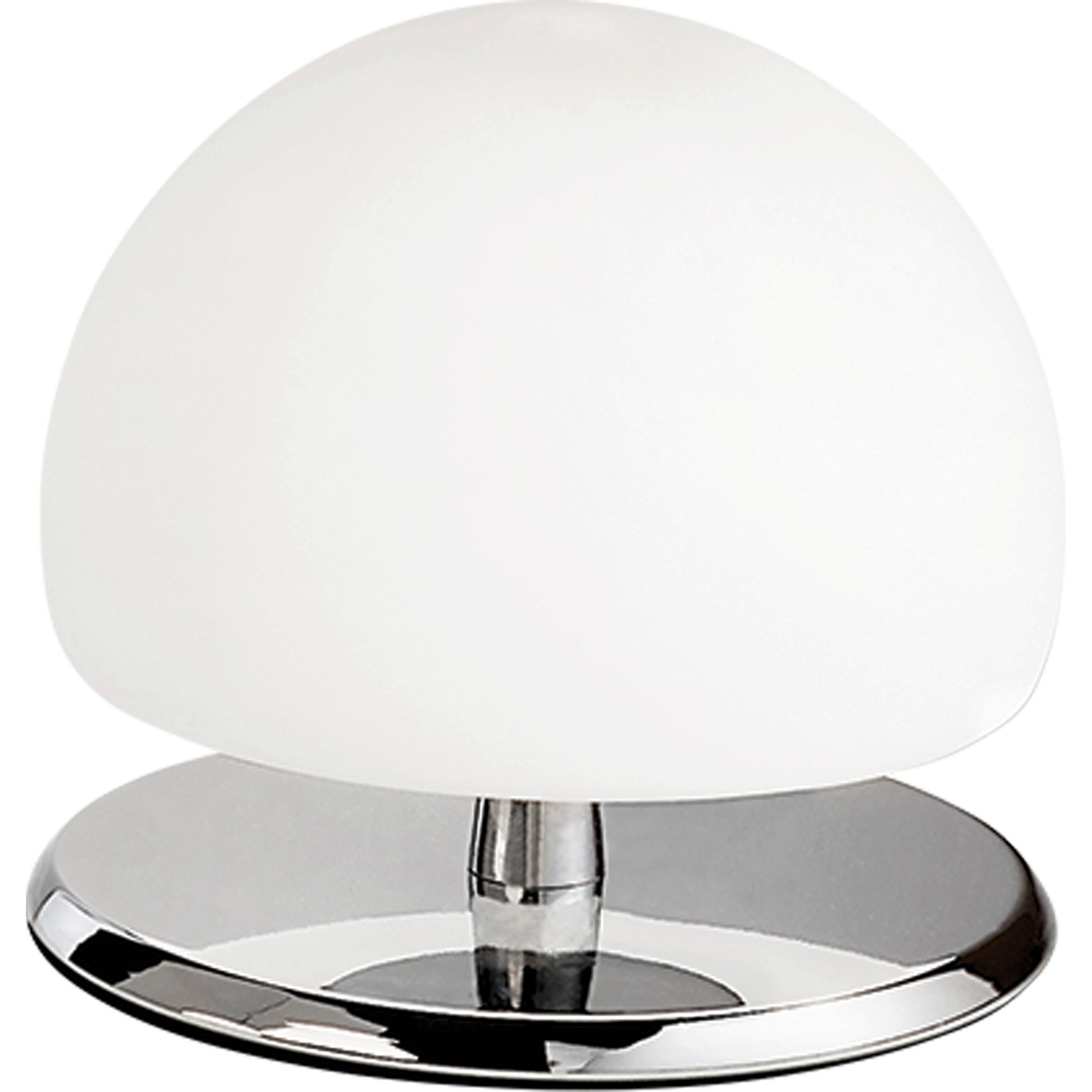 LAMPA STOŁOWA LED 3570-30-138 MORGANA - biały/kolor chromowy, Basics, metal/szkło (15/13cm) - Fabas Luce