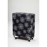 ŁÓŻKO SKŁADANE HONOLULU - czarny/biały, Design, metal/tkanina (80/185cm) - Livetastic