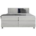 Boxspringbett in Hellgrau ca. 160x200cm - Chromfarben/Hellgrau, KONVENTIONELL, Kunststoff/Textil (160/200cm) - Premium Living Boxspringbett in Hellgrau ca. 160x200cm - Chromfarben/Hellgrau, KONVENTIONELL, Kunststoff/Textil (160/200cm) - Premium Living