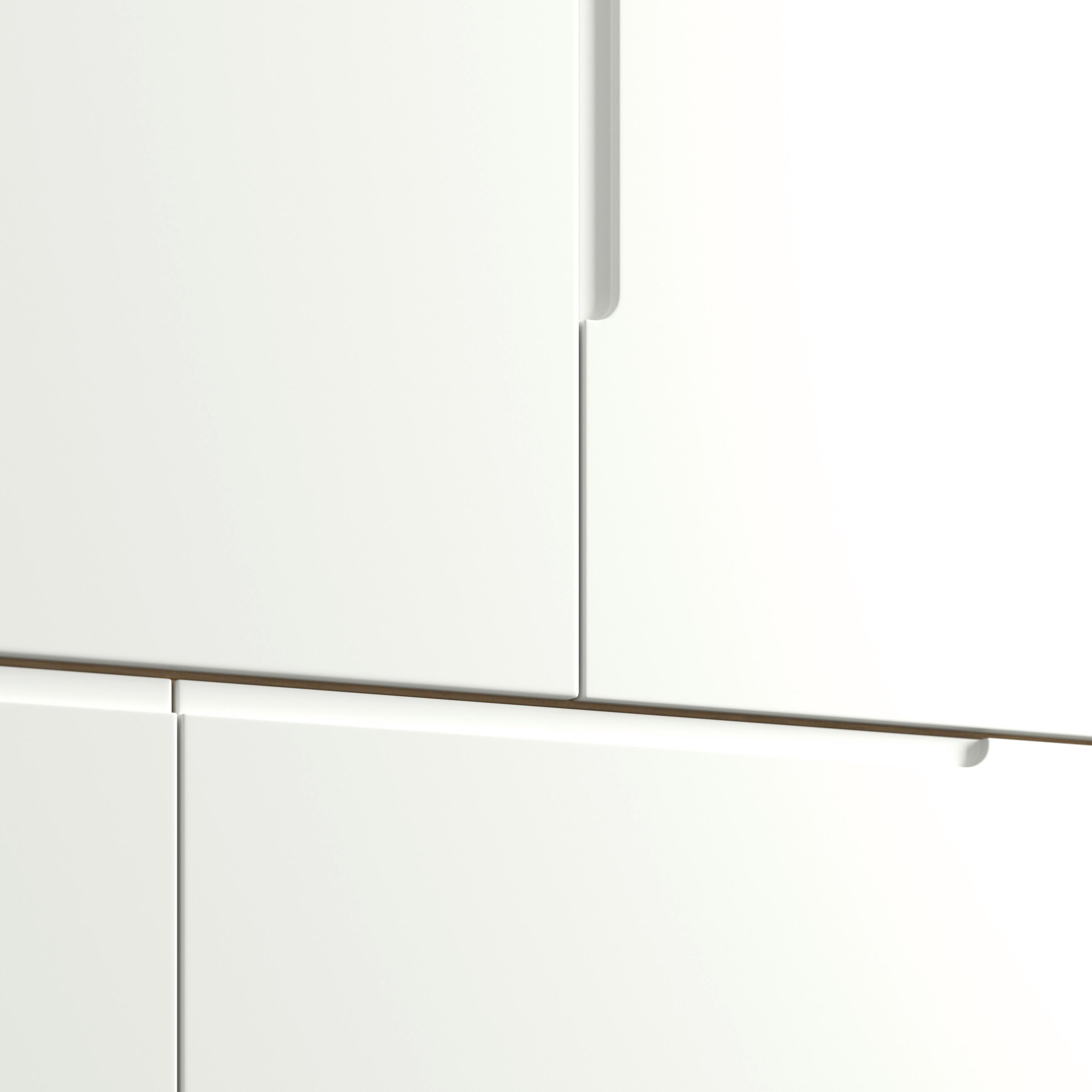 GARDEROB MARLO - vit/ekfärgad, Modern, trämaterial/trä (148/223/60cm) - Bessagi Home