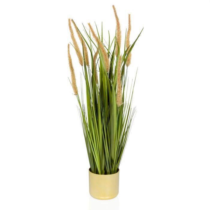 Umetna Rastlina Cortaderia I - zlate barve/zelena, Moderno, umetna masa (20/78/20cm) - MID.YOU