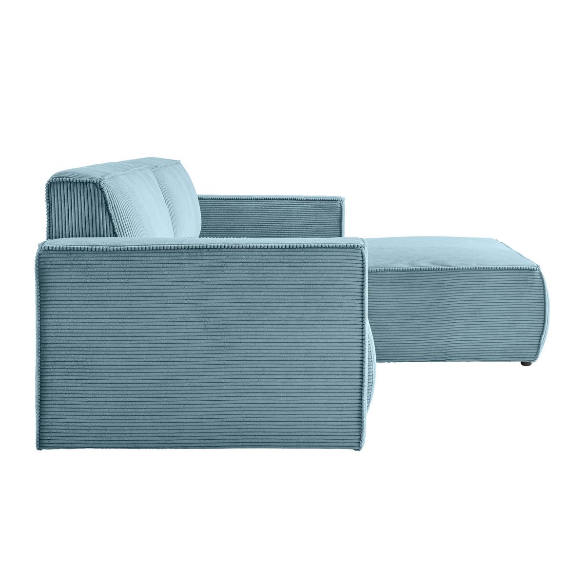 Wohnlandschaft Loft in Türkis - Türkis/Schwarz, MODERN, Kunststoff/Textil (265/75/172cm) - Mömax