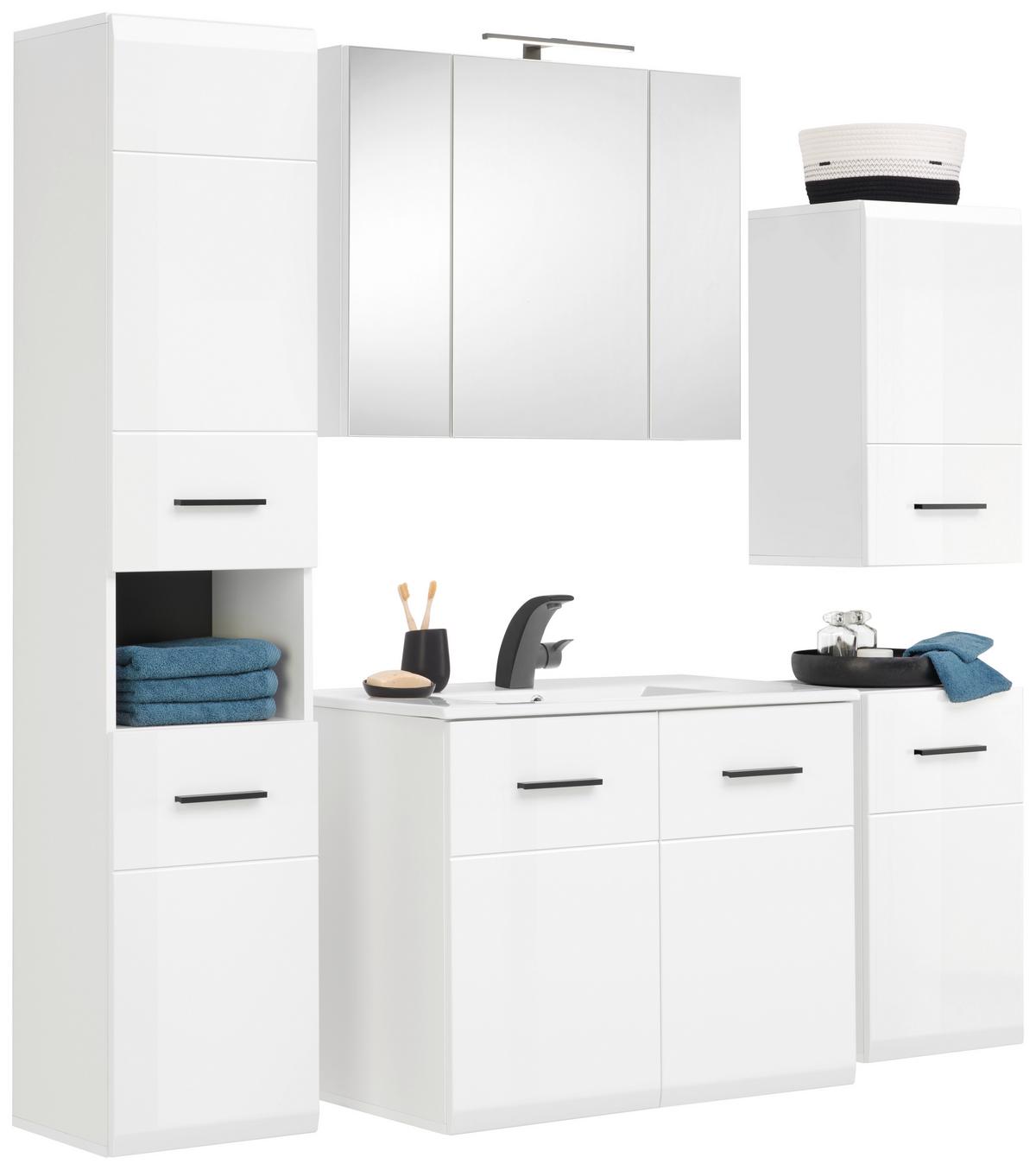 Omara Z Ogledalom Avanti, Bela - bela, Design, leseni material (80/63,1/17cm) - Hom`in