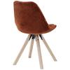 STOL LILLY 2 -BASED- - brun/naturfärgad, Modern, trä/textil (49/85/57cm) - Based