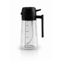 Ölsprüher Gourmetmaxx Schwarz ca. 470ml - Transparent, KONVENTIONELL, Glas/Kunststoff
