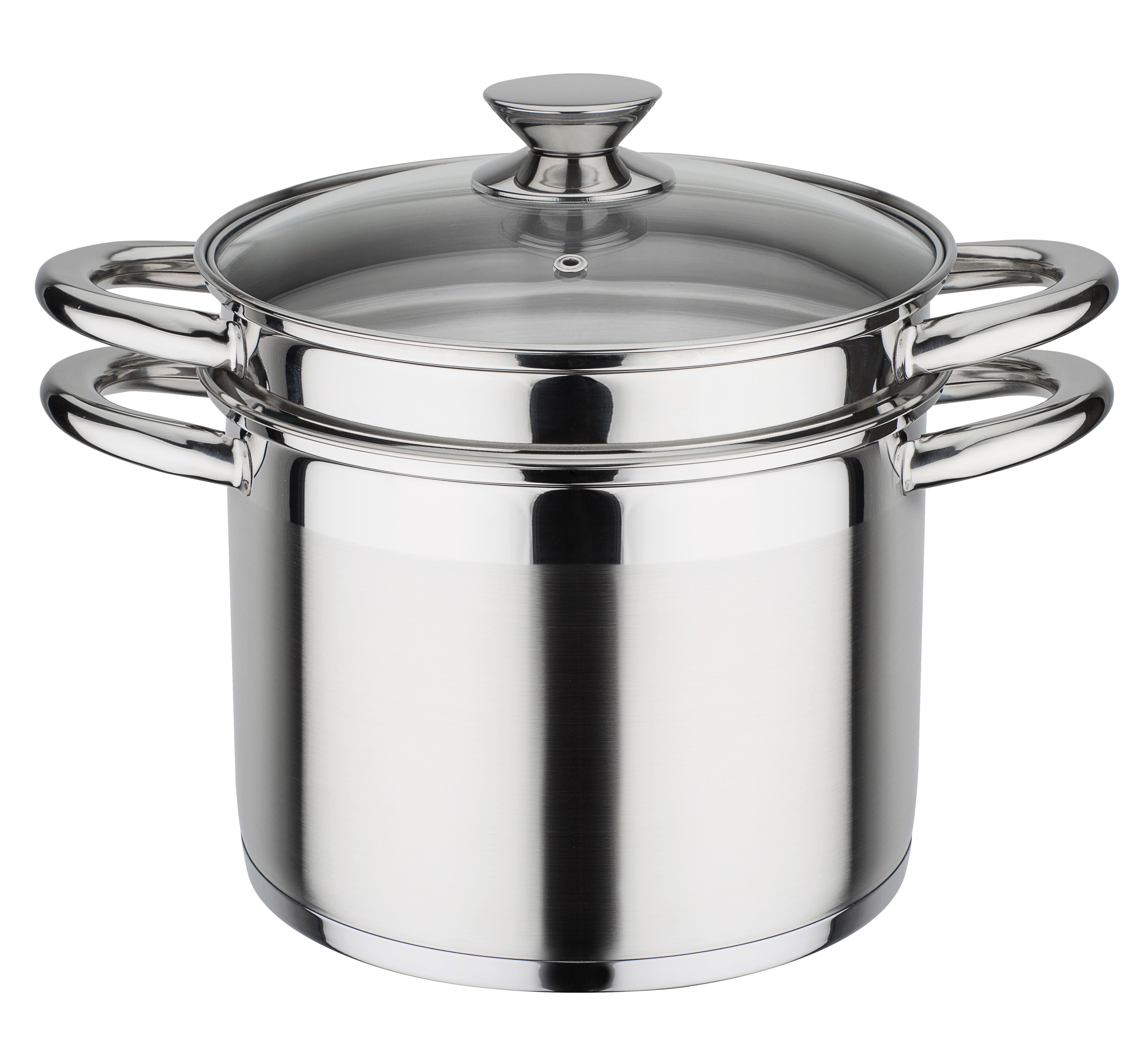 Lonec Pasta Treviso - barve nerjavečega jekla, Basics, kovina (22cm) - GSW