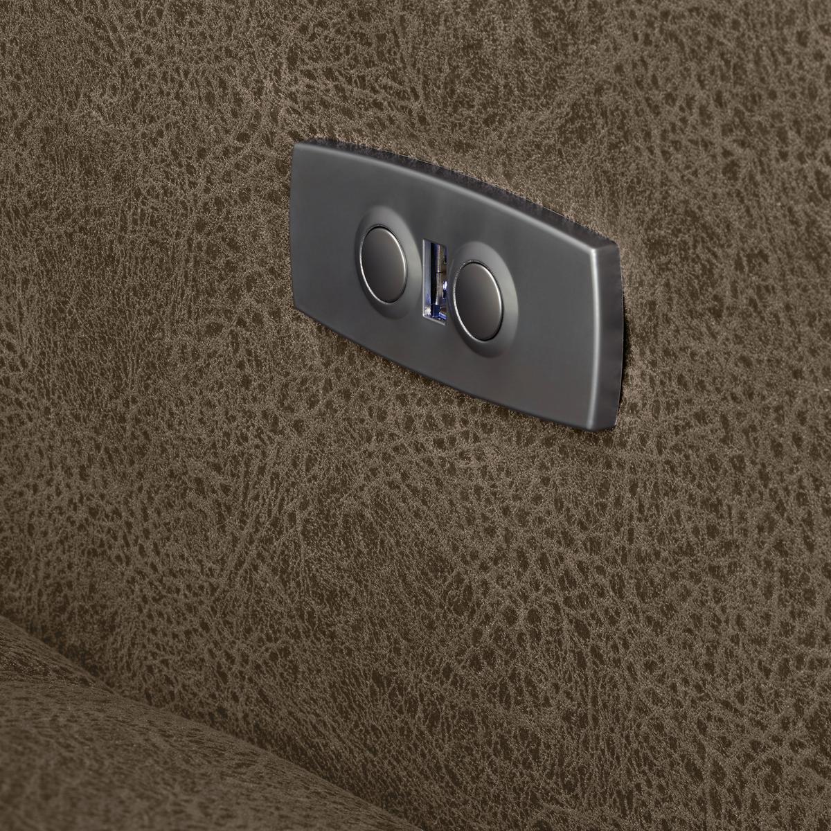 Ecksofa Panama links Taupe - Taupe/Schwarz, KONVENTIONELL, Textil/Metall (216/89-102/304cm) - Premium Living