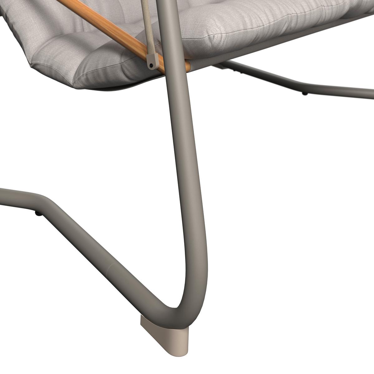 Balansoar Carina - gri deschis/kaki, Modern, metal/textil (214/154/202cm) - Mömax