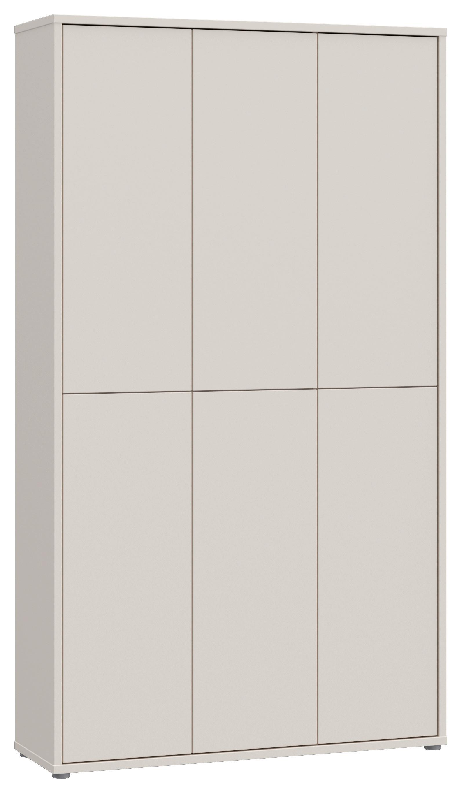 Omara Za Čevlje Alice, Peščena Barva - siva/peščene barve, Basics, umetna masa/leseni material (109,2/191,9/34,9cm) - Xora