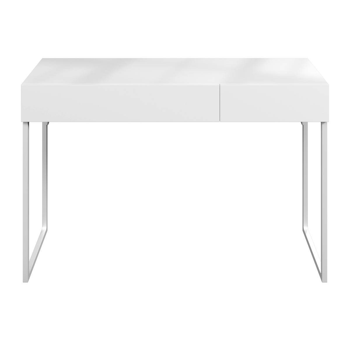 Konsolentisch Finn Weiß Metall/MDF - Weiß, MODERN, Holzwerkstoff/Metall (120/78/40cm) - Bessagi Home