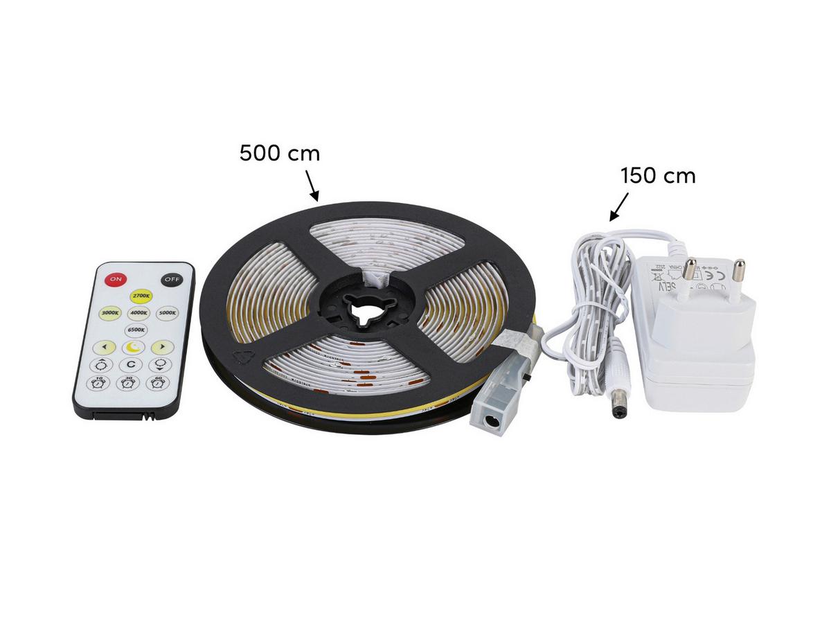 Bandă cu LED Hoch - alb, Modern, plastic (500cm) - Mömax