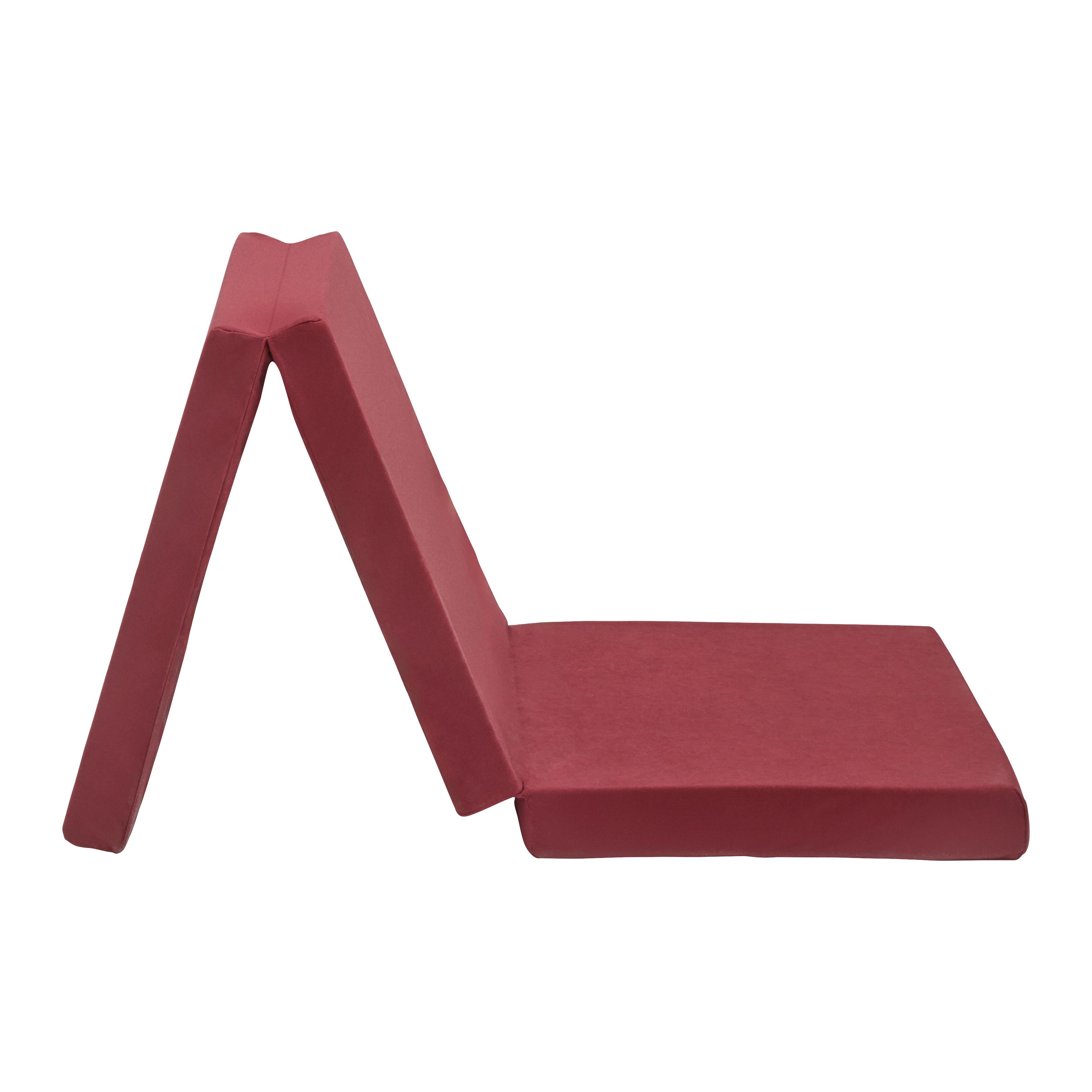 Faltmatratze Anna Bordeaux ca. 65x186cm - Bordeaux, MODERN, Textil (65/186cm) - Mömax