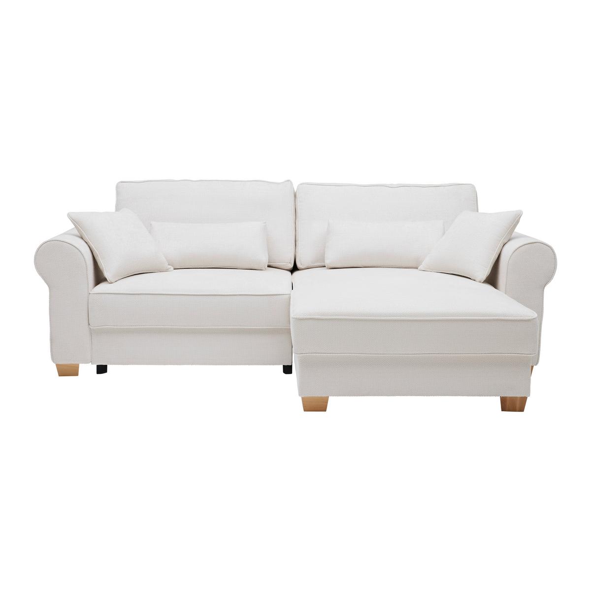 Wohnlandschaft Angelo Beige - Beige, MODERN, Holz/Holzwerkstoff (255/92/185cm) - Mömax
