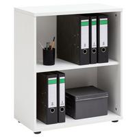 Aktenregal "Serie 200", weiß - Schwarz/Weiß, Basics, Holzwerkstoff/Kunststoff (65,1/77,3/34,5cm) - MID.YOU