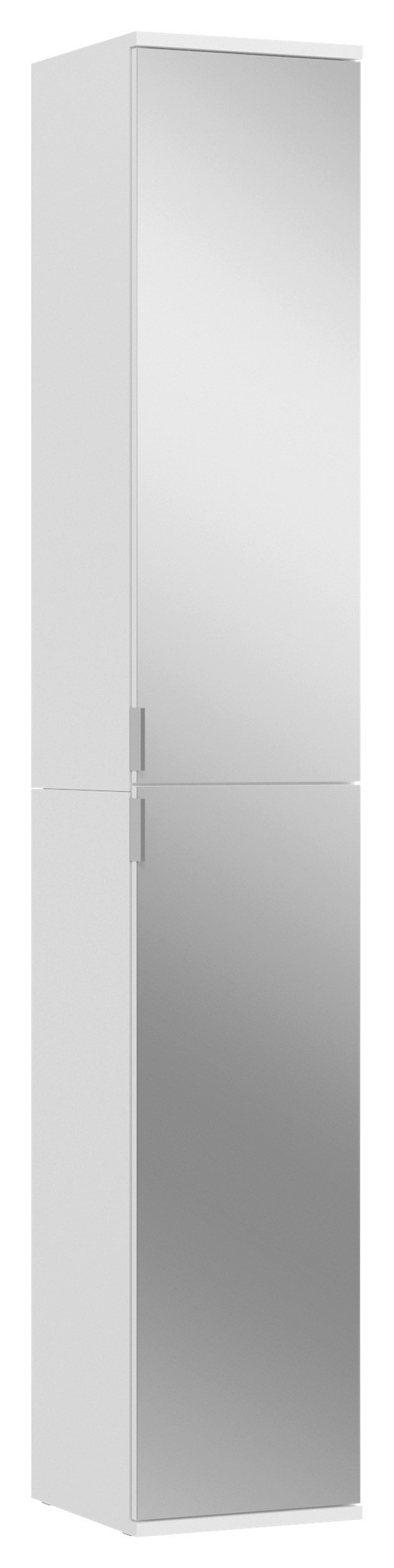 Večnamenska Omara Projekt X - barve kroma/črna, Moderno, kovina/steklo (32,5/193/37cm) - MID.YOU