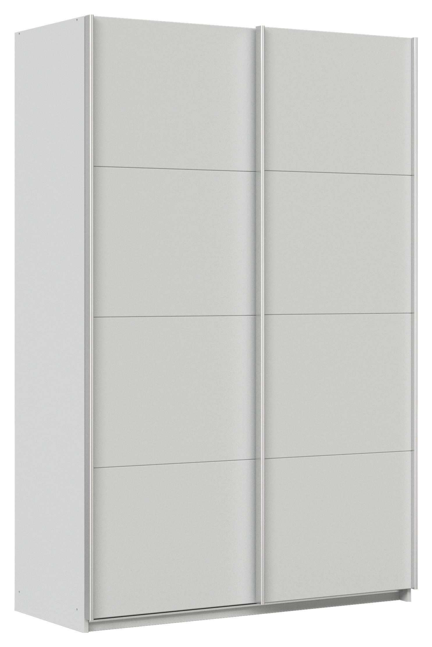 Ormar S Kliznim Vratima Feldkirch - svijetlo siva/boje aluminija, Moderno, drvni materijal/metal (136/210/62cm)