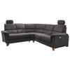 Ecksofa Parole Anthrazit Struktur - Wildeiche/Anthrazit, KONVENTIONELL, Holz/Textil (238/241cm) - Livetastic