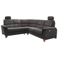 Ecksofa Parole Anthrazit Struktur - Wildeiche/Anthrazit, KONVENTIONELL, Holz/Textil (238/241cm) - Livetastic