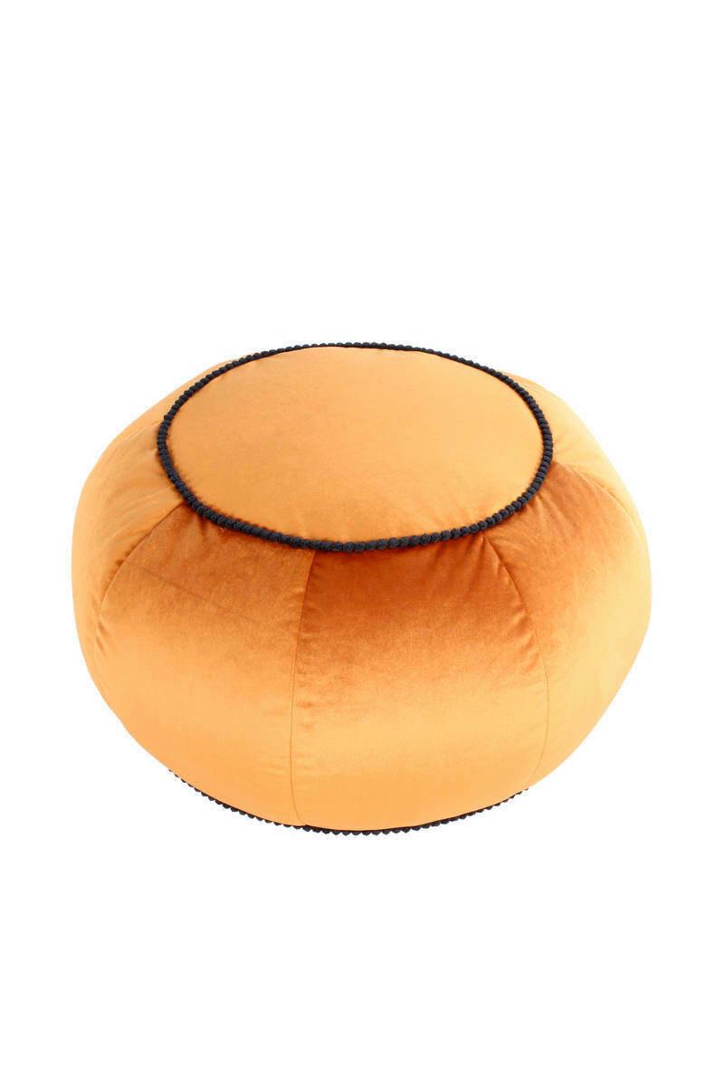 Puff Uc4a6 - narancs/bronzszínű, Modern, textil (65/35/65cm) - Kayoom