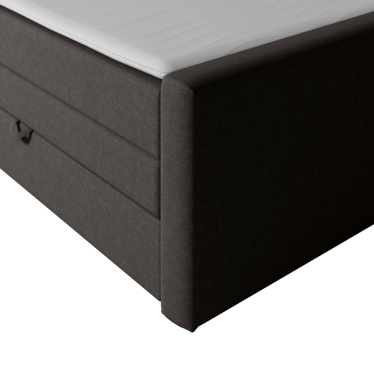 Boxspringbett Kyoto ca. 180x200 cm - Anthrazit, MODERN, Holz/Kunststoff (180/200cm) - MID.YOU