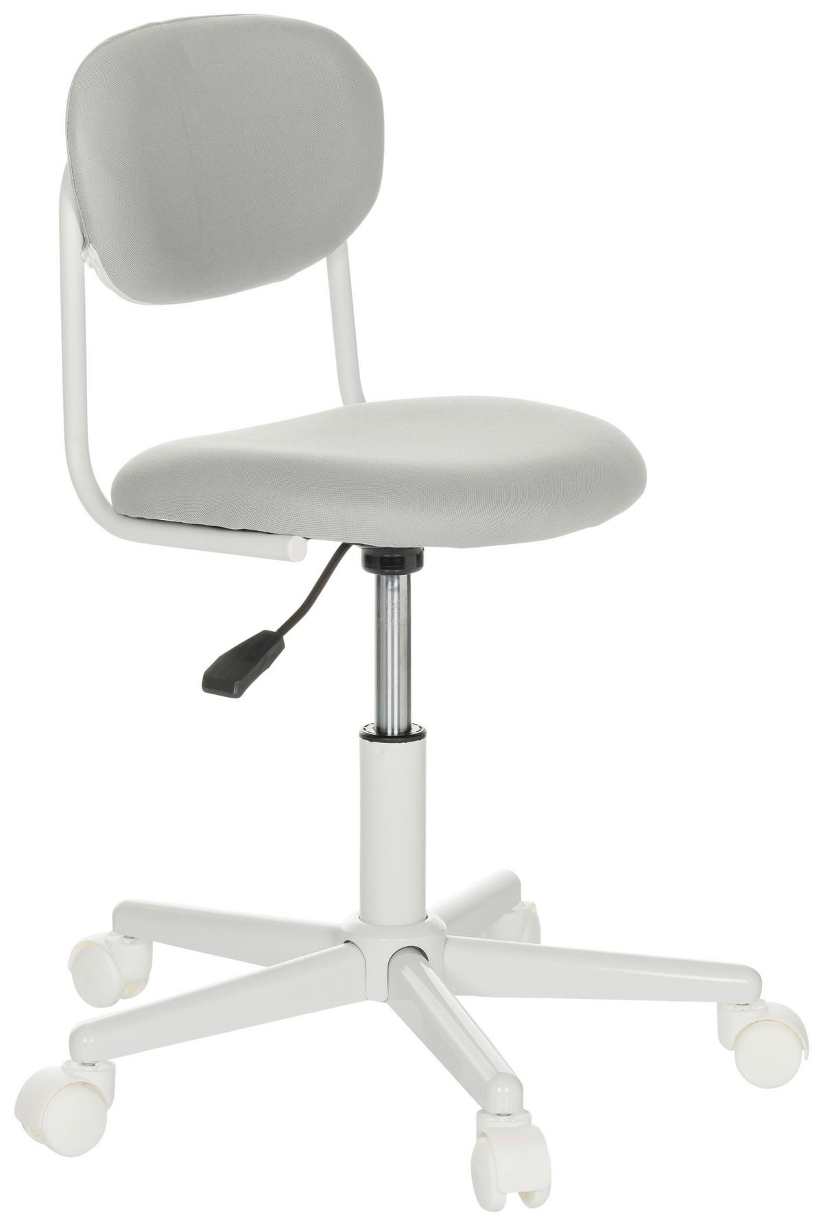 Otroški Vrtljivi Stol Kiddy Base I, Siva - siva/bela, Basics, umetna masa/tekstil (60/72-83/60cm) - MID.YOU