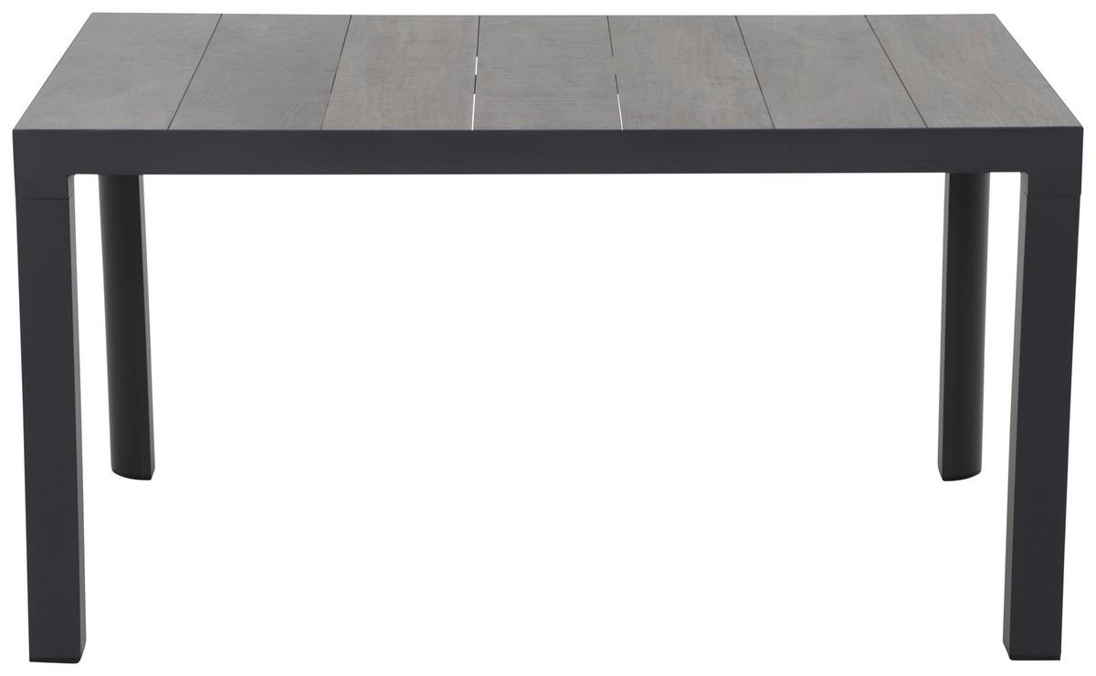 Loungegarnitur 7-tlg Velia, Metall/Textil/Keramik - Anthrazit/Schwarz, KONVENTIONELL, Keramik/Textil - Siena Garden