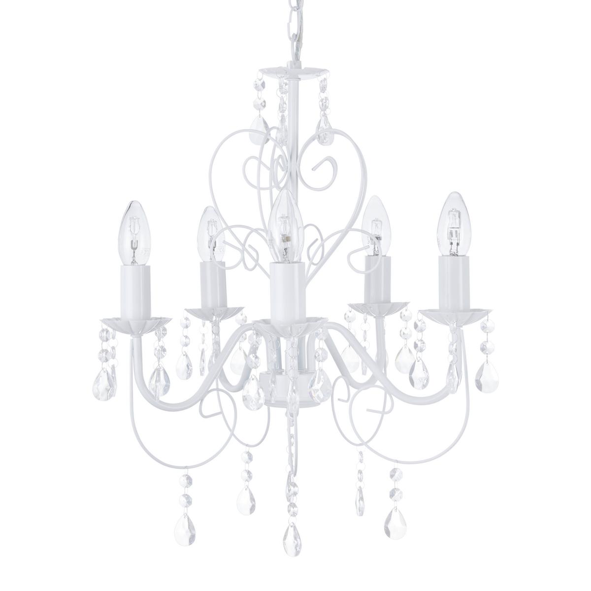 Hängeleuchte Pinja max. 40 Watt - Weiß, LIFESTYLE, Kunststoff/Metall (44/150cm) - Globo
