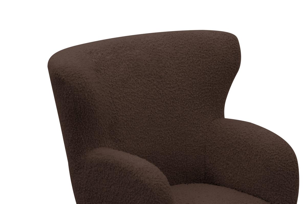 Fotelj Savoy, Rjava - rjava/barve kostanja, Design, kovina/tekstil (90/98/88cm) - Livetastic