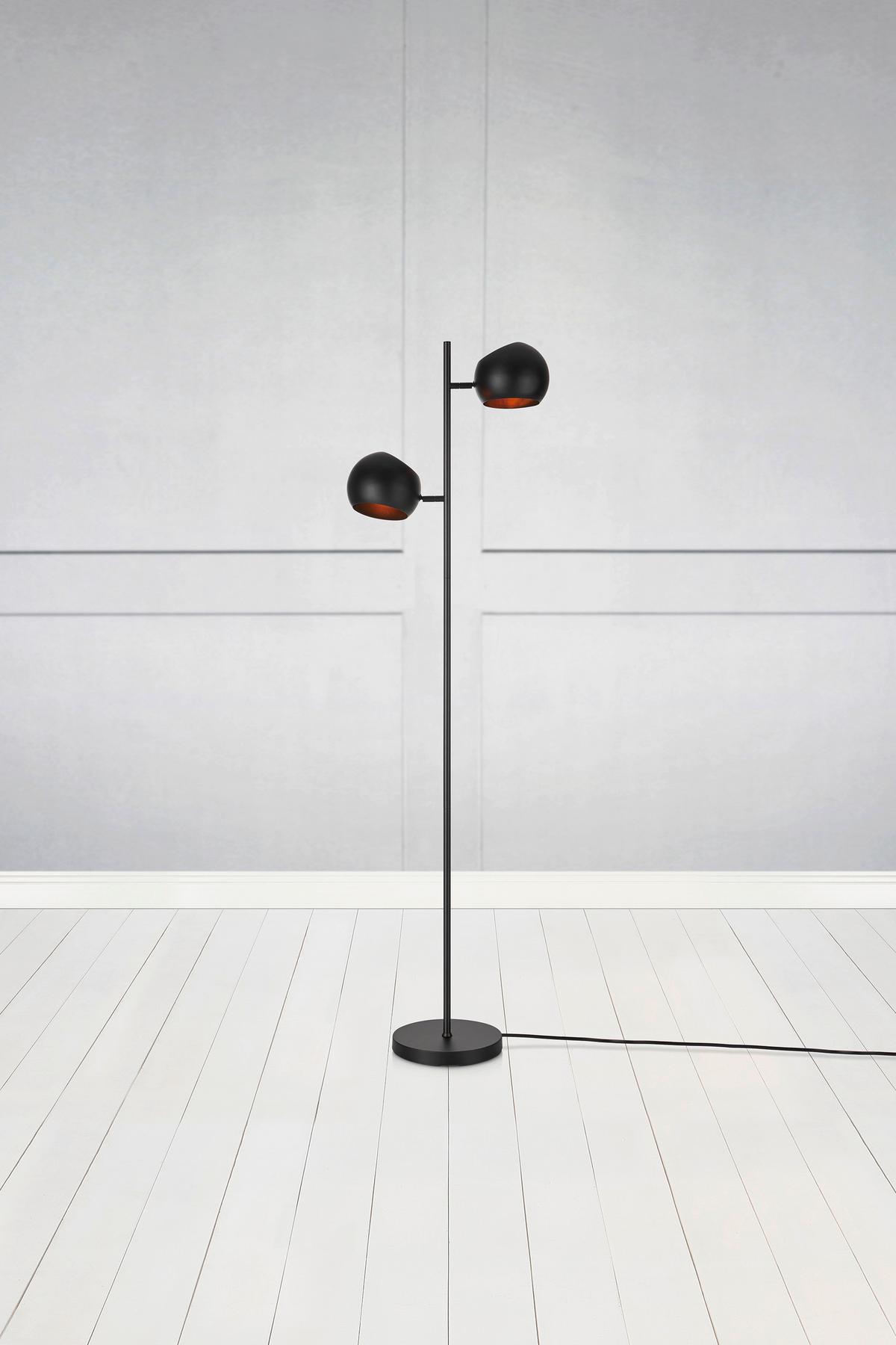 Stehleuchte Edgar max. 40 Watt - Schwarz, Basics, Metall (23/40/145cm) - Markslöjd