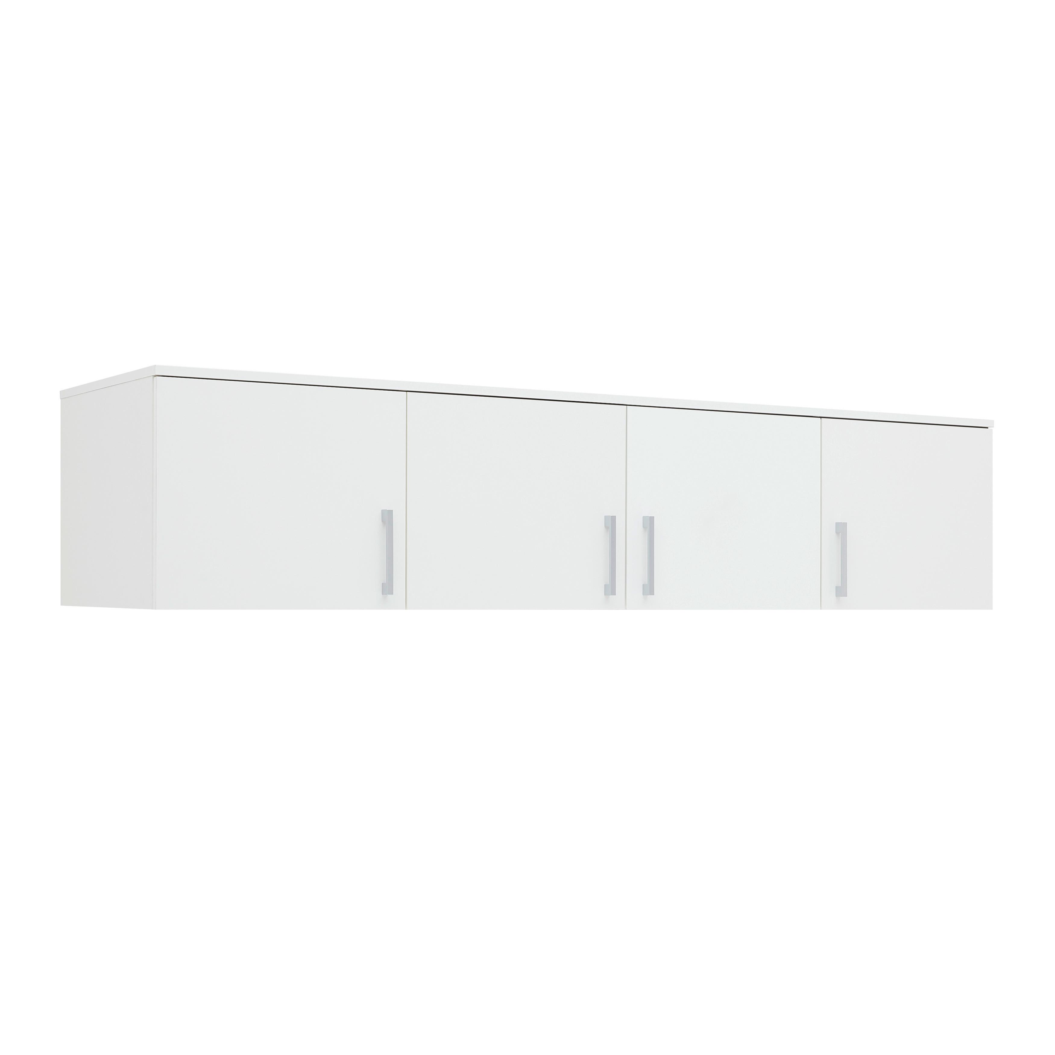 Aufsatzschrank Lasse Weiss - Weiss/Grau, Konventionell, Holz/Kunststoff (180/40/55cm) - Mömax