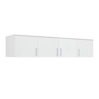 Aufsatzschrank Lasse Weiss - Weiss/Grau, Konventionell, Holz/Kunststoff (180/40/55cm) - Mömax