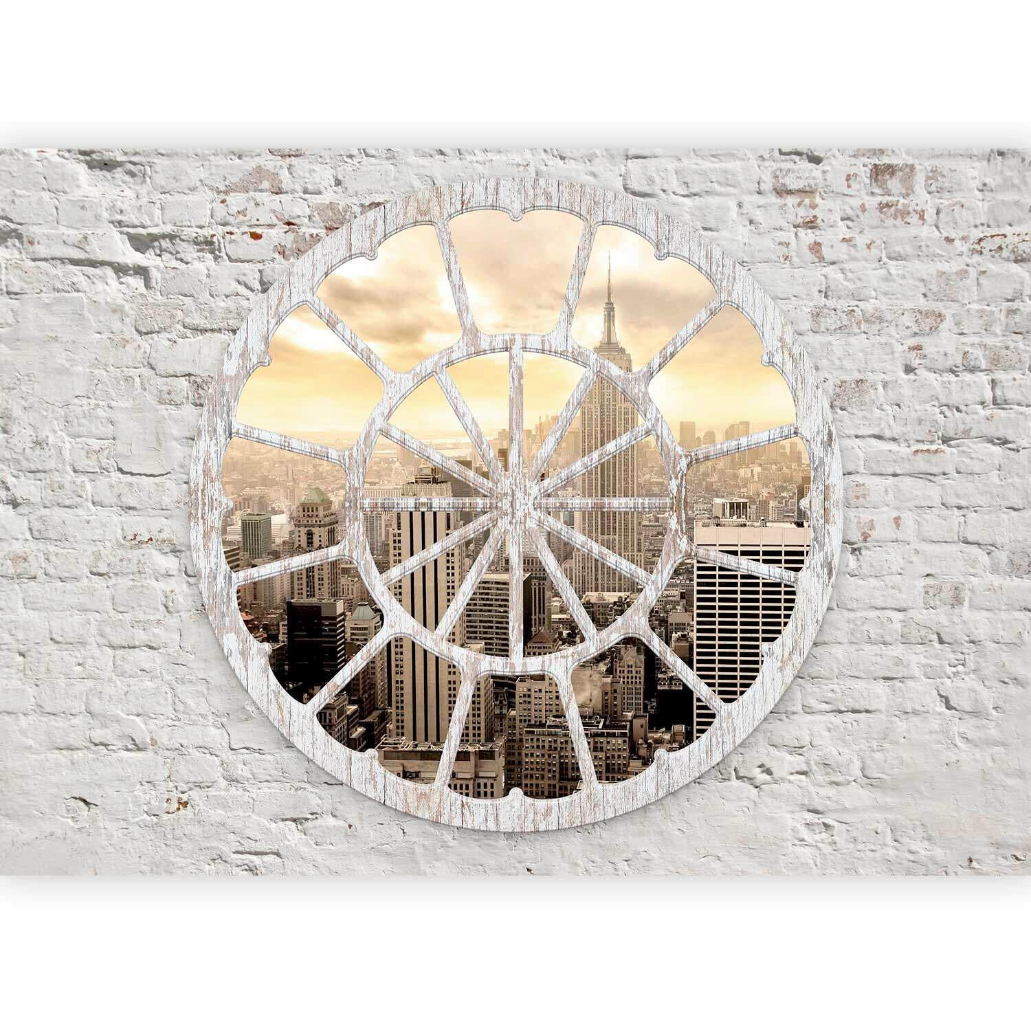 Fototapeta New York, 300x210cm - bela/ekru, Trendi, tekstil (300/210cm) - artgeist