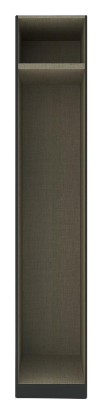 Korpus Omare Za Oblačila Unit - antracit, Moderno, leseni material (45,6/242,2/56,5cm) - Based
