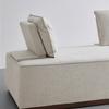 2-SITS SOFFA CHRISTINA - beige/valnötsfärgad, Modern, trämaterial/trä (215,5/87/106cm) - Bessagi Home