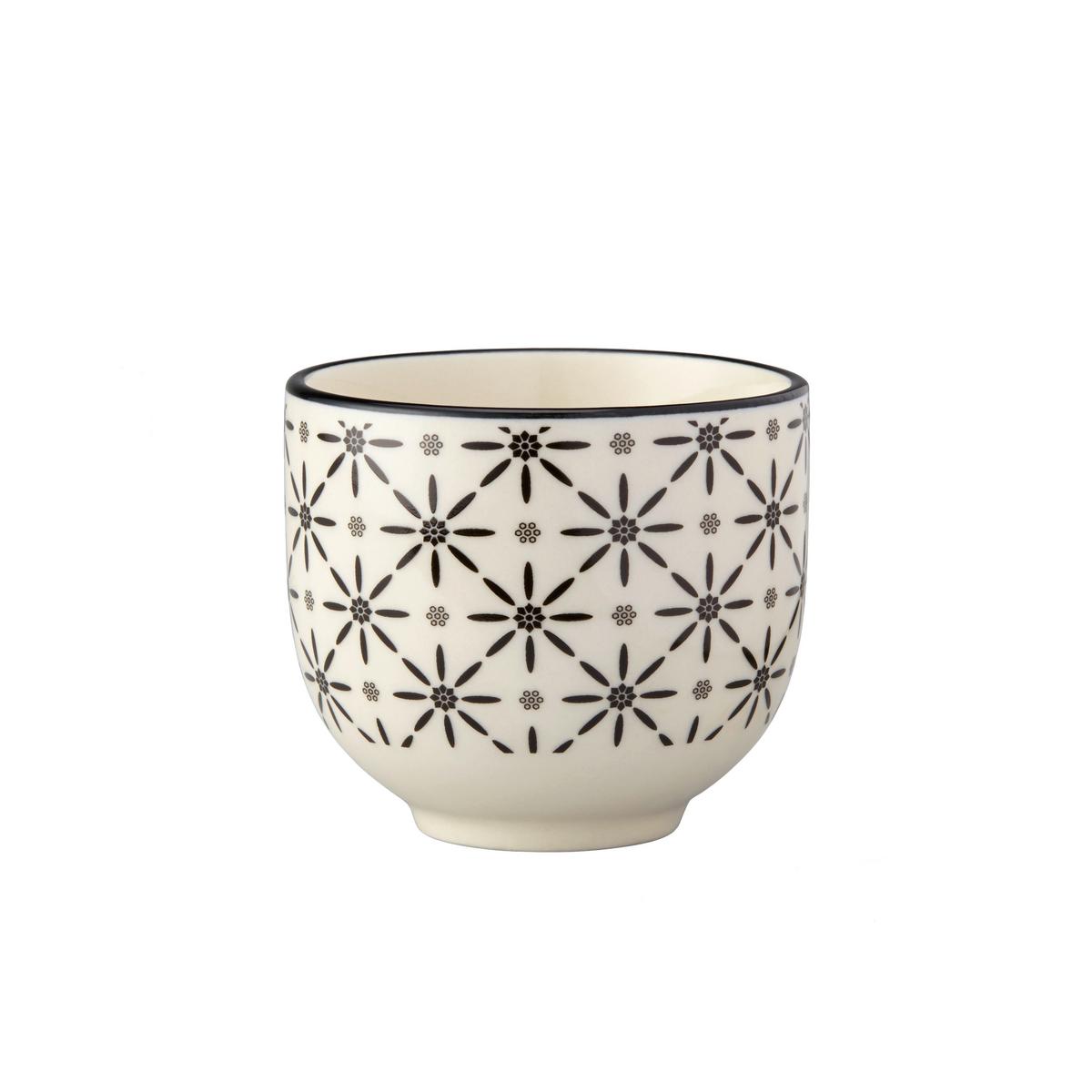Teáscsésze Shiva - fekete/fehér, Lifestyle, kerámia (7/6cm) - Modern Living