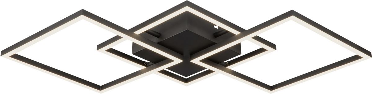 LAMPA SUFITOWA LED GIGA 4 *'SBN* - czarny, Trend, tworzywo sztuczne/metal (75,5/37/6cm) - Novel
