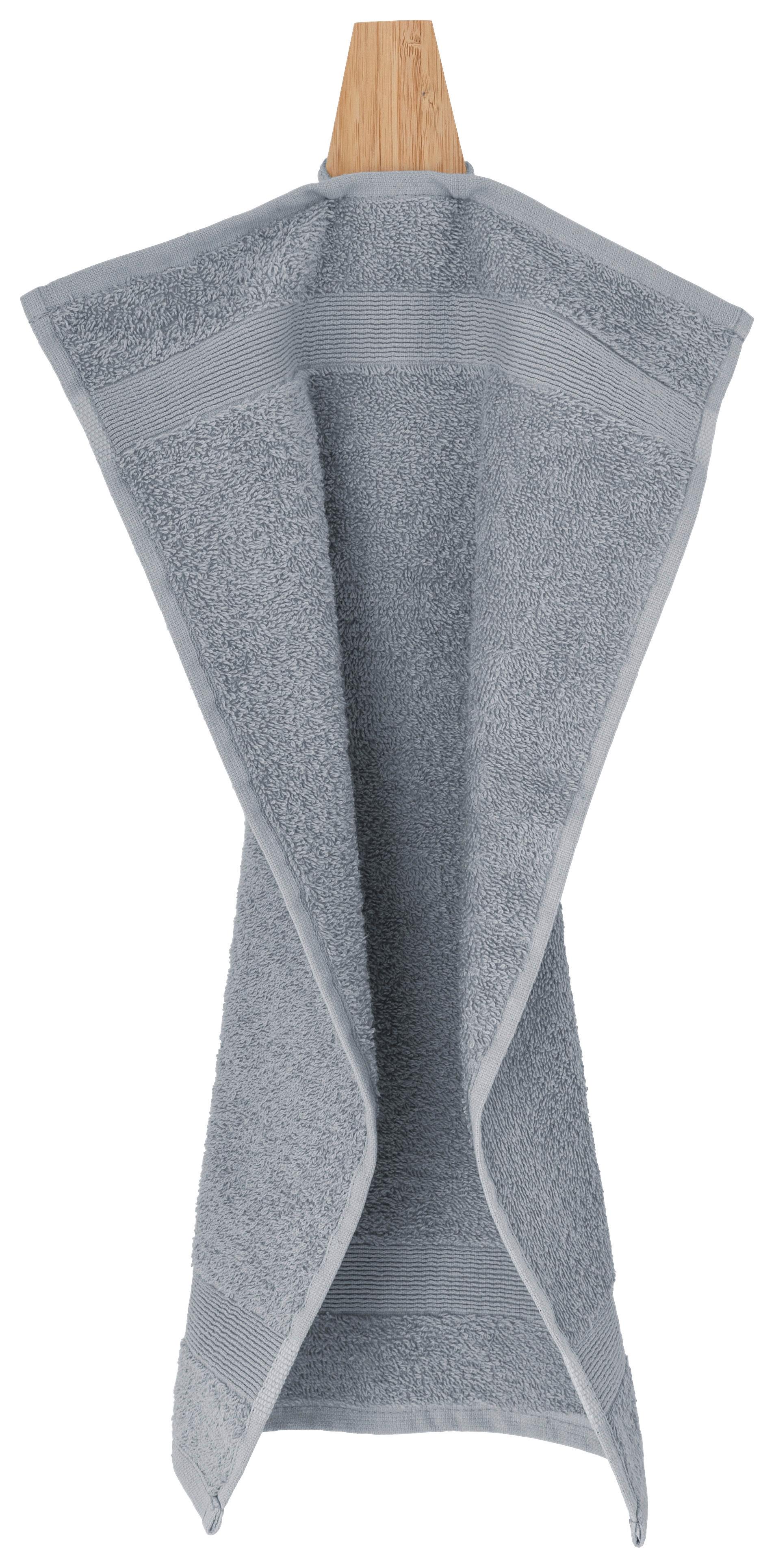 Duschtuch Silke Grau ca. 70x140cm - Grau, Textil (70/140cm)