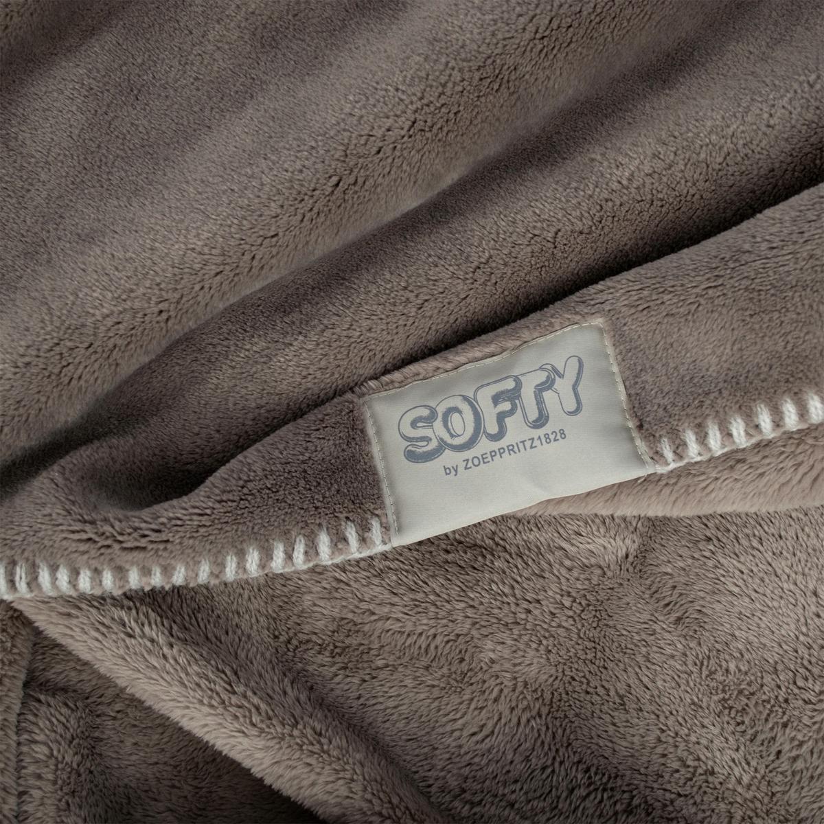 KOC SOFTY - brązowy, Basics, tkanina (140/190cm) - Zoeppritz