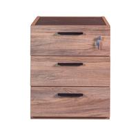 Fiokar Sa Točkićima Rilega - boja oraha/antracit, Moderno, pločasti materijal/plastika (50/61,2/47,2cm) - Modern Living