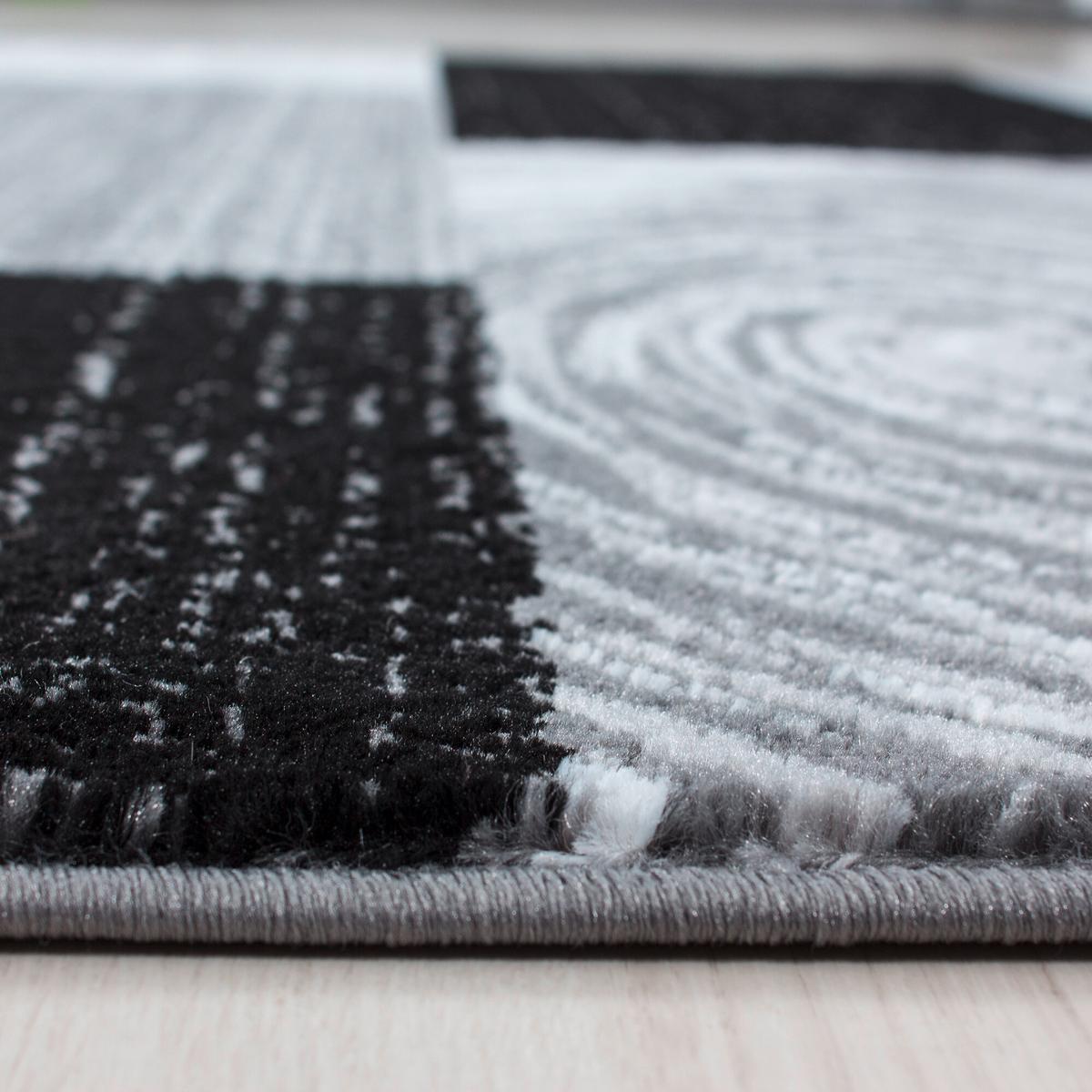 Flachwebeteppich Parma Schwarz ca. 280x370cm - Schwarz, Design, Textil (280/370cm) - Novel