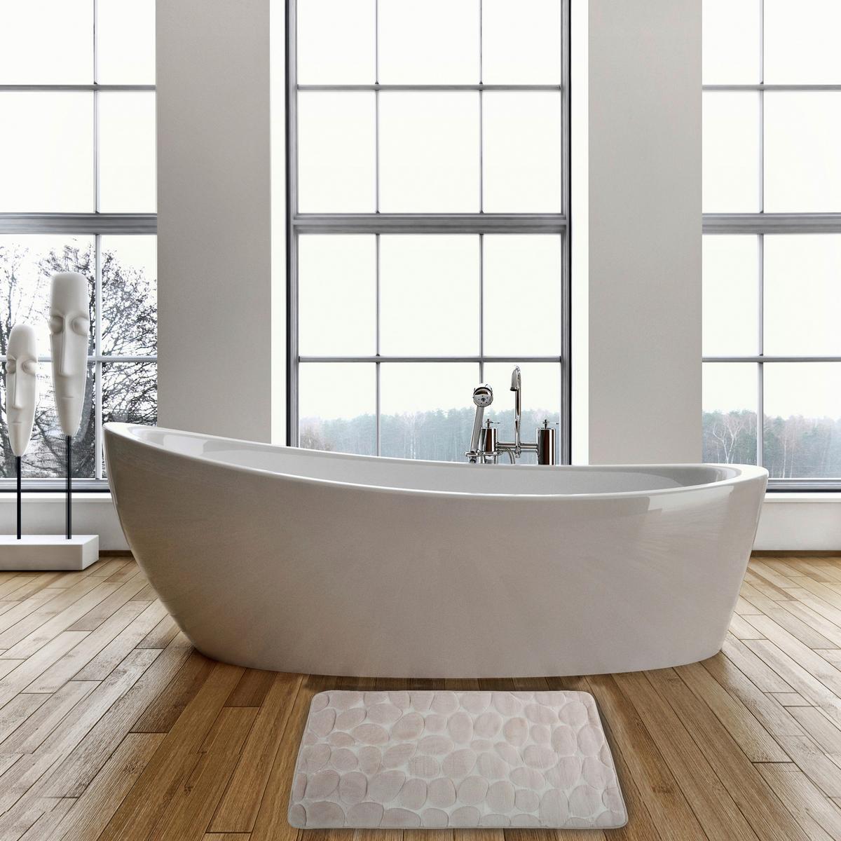 Badteppich 141060 Kiesel - Beige, Konventionell (50/80cm) - Spirella