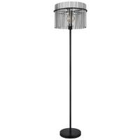 Stehleuchte 15698s - Schwarz, Konventionell, Glas/Metall (38/38/152cm) - Globo