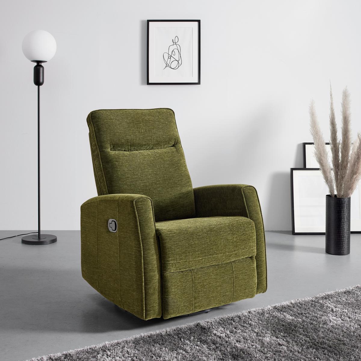 Relaxsessel Melinda Grün - Schwarz/Grün, KONVENTIONELL, Holz/Kunststoff (76/103/96cm) - Mömax