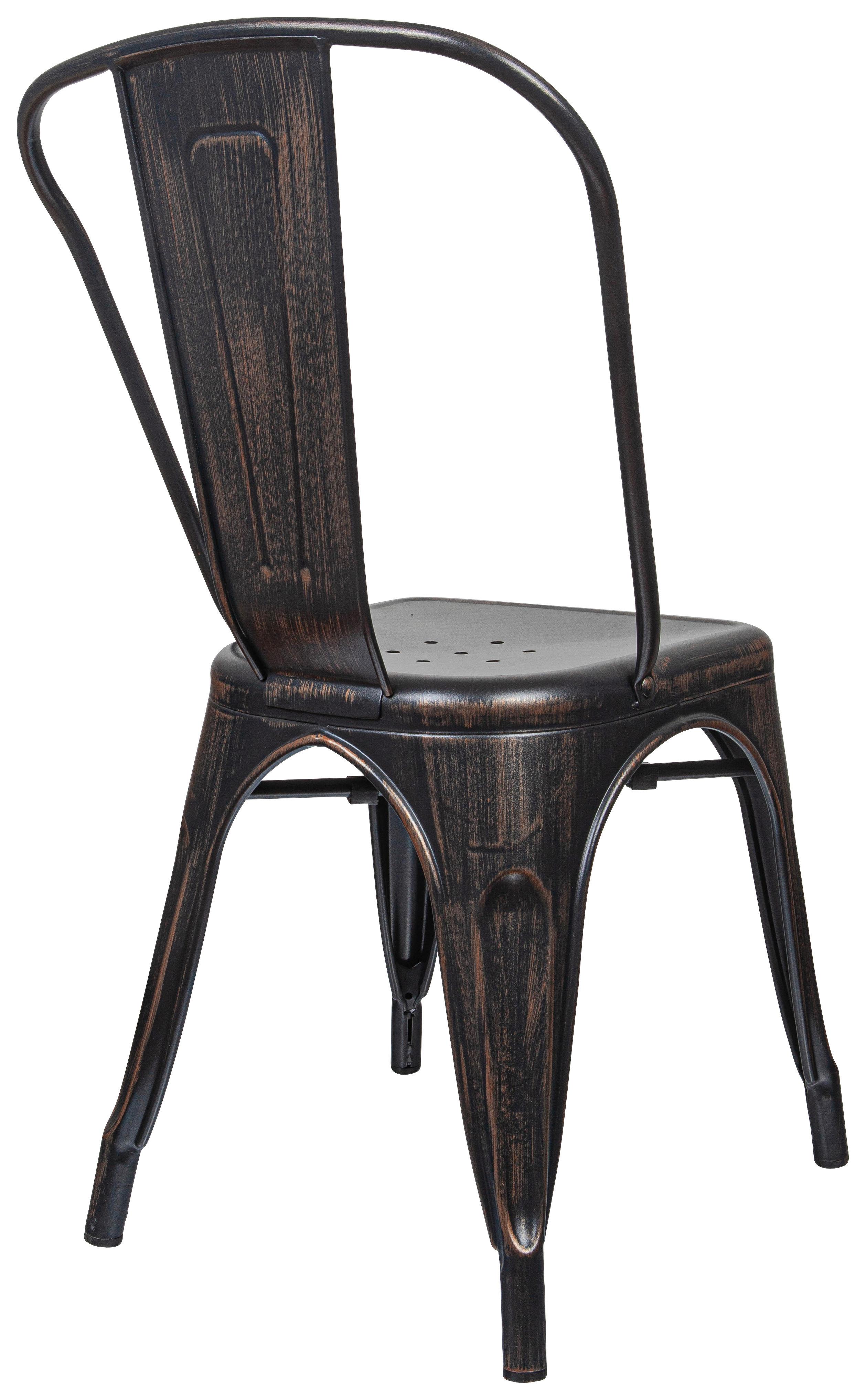 Stol Vantaggio Comfort Outdoor, Črna, Zlata - zlate barve/črna, Basics, kovina (44/84/54cm) - MID.YOU